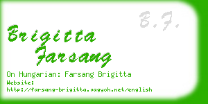 brigitta farsang business card